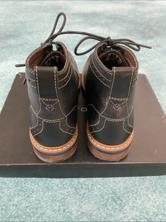 Clark’s BOSTONIAN - Men\'s Black Leather Wingtip Lace-Up Boots - NEW Never Worn main image 10